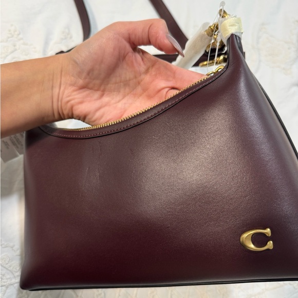 Coach / Juliet  Burgundy Leather Shoulder Bag - Picture 8 of 8